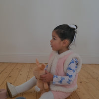 Snowy Cord Vest - FAIRY FLOSS