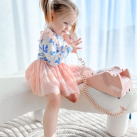 Tulle Flutter Long Sleeve Tutu Onesie - BOW PEEP