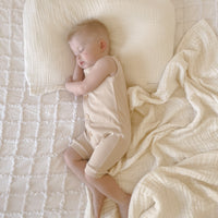 BASICS Ribbed Romper - NOUGAT