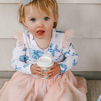 Tulle Flutter Long Sleeve Tutu Onesie - BOW PEEP