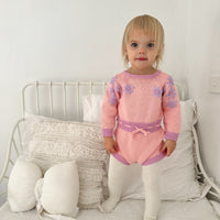 Sweet Pea Long Sleeve Knitted Romper - FLOSS