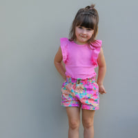 Shimmy Wide Rib Tank Onesie/Top - SHERBET