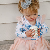 Tulle Flutter Long Sleeve Tutu Onesie - BOW PEEP