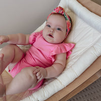 Shimmy Wide Rib Tank Onesie/Top - SHERBET