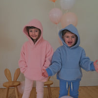Joey Hooded Jumper - DUSTY BLUE