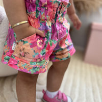 Paperbag Denim Shorts - CAMILA