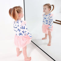 Tulle Flutter Long Sleeve Tutu Onesie - BOW PEEP