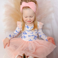 Tulle Flutter Long Sleeve Tutu Onesie - BOW PEEP