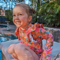 Shimmy Long Sleeve Swimmers - MARSHA