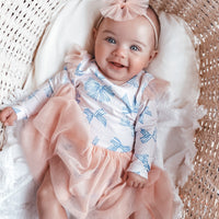 Tulle Flutter Long Sleeve Tutu Onesie - BOW PEEP