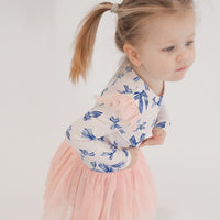 Tulle Flutter Long Sleeve Tutu Onesie - BOW PEEP
