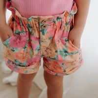 Paperbag Denim Shorts - CAMILA