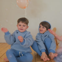 Joey Hooded Jumper - DUSTY BLUE