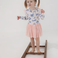 Tulle Flutter Long Sleeve Tutu Onesie - BOW PEEP