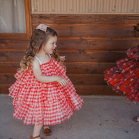 The Party Dress - RED GINGHAM