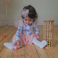Tulle Flutter Long Sleeve Tutu Onesie - BOW PEEP