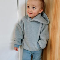 Joey Hooded Jumper - DUSTY BLUE