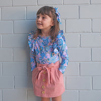 Shimmy Long Sleeve Onesie/Top - PAISLEY
