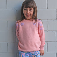 Blushing Posy Knitted Jumper - FLOSS