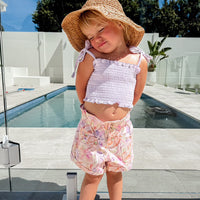 Paperbag Denim Shorts - KATIE