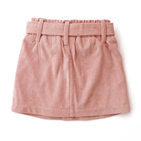 Heidi Mini Cord Skirt - CORAL