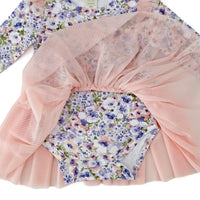 Tulle Flutter Long Sleeve Tutu Onesie - JOSIE