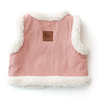 Snowy Cord Vest - CORAL