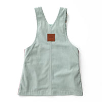 Hazel Cord Pinafore Dress - MINTY