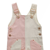 Everett Short Overalls - SPLIT BLUSH