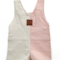 Everett Short Overalls - SPLIT BLUSH