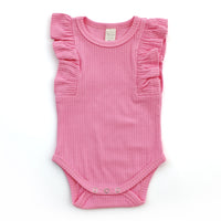 Shimmy Wide Rib Tank Onesie/Top - SHERBET