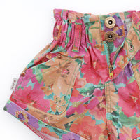 Paperbag Denim Shorts - CAMILA