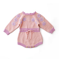 Sweet Pea Long Sleeve Knitted Romper - FLOSS