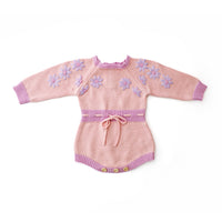 Sweet Pea Long Sleeve Knitted Romper - FLOSS