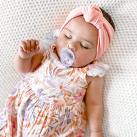 Knot Headband Wide Ribbed - CORAL