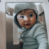 Knitted Beanie - MEADOW GREEN