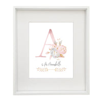 Rose Gold Personalised Printable Artwork