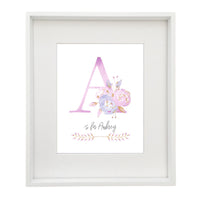 Rose Gold Personalised Printable Artwork - PURPLE