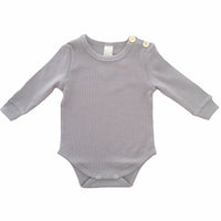 BASICS Ribbed Onesie/Top - DUSTY GREY