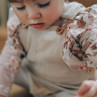 Hazel Cord Pinafore Dress - STONE