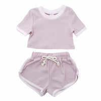 Ribbed Comfy Set - ROSE QUARTZ & POWDER PINK