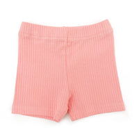 Bike Shorts Wide Ribbed - CORAL