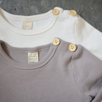 BASICS Ribbed Onesie/Top - DUSTY GREY