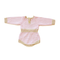 Eden Long Sleeve Knitted Romper - PINK