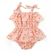 COTTON MUSLIN Ruffle Playsuit - EMMA