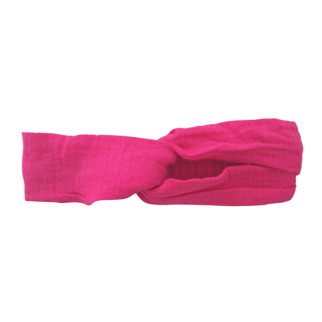 COTTON MUSLIN Turban Headband - FUCHSIA