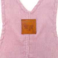 Hazel Cord Pinafore Dress - BLUSH