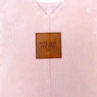 Hazel Cord Pinafore Dress - CANDY