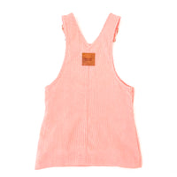 Hazel Cord Pinafore Dress - PEACH