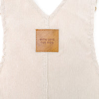 Hazel Cord Pinafore Dress - STONE